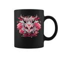 芸者にインスパイアされた日本のおにフラワーマスク コーヒーマグ