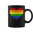 虹 ハート Lgtbq 虹色 虹色の旗 カラフル コーヒーマグ