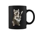 面白いtシャツ シベリアンハスキー 犬 ギター イヌ メンズ グッズ かわいい おもしろ 面白い 服 ネタ コーヒーマグ