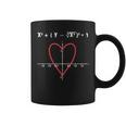 面白い数学オタクtシャツ ハート方程式付き コーヒーマグ