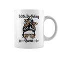 50歳の誕生日 クイーン Happy 50歳 散らかったパンヒョウ コーヒーマグ