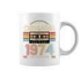 52 歳の誕生日プレゼント男性 1974 年 レトロ ビンテージ テープ コーヒーマグ
