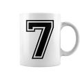 7歳の誕生日おめでとうのツインデーのためのナンバー7ジャージ。 コーヒーマグ