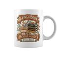 Baking Books Vintage Because Murder Is Illegal Aesthetic Graphic Print Coffee Mug
