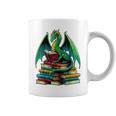 Book Dragon Reading Books Graphic Print Coffee Mug