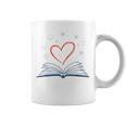 Book Reading Love Heart Library Graphic Print Coffee Mug
