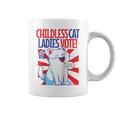 Childless Cat Ladies Vote Kamala Harris Cute Comic Book Cat Raglan Baseball Tee Graphic Print Coffee Mug