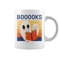 Cute Ghost Book Reading Halloween Teacher Puns Booooks Men Women Kids Graphic Print Coffee Mug