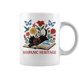 El Salvador Hispanic Heritage Month Book Cute Floral Cat Art Graphic Print Coffee Mug El Salvador Hispanic Heritage Month Book Cute Floral Cat Art Graphic Print Coffee Mug