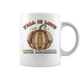 Fall In Love With Learning Books Pumpkin Autum Thanksgiving Graphic Print Coffee Mug