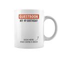 Guestbook Alternative 49th Birthday Decorations For Him Her Graphic Print Coffee Mug