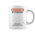 Guestbook Alternative 53th Birthday Decorations For Him Her Graphic Print Coffee Mug