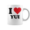 I Heart Yui ファーストネーム I Love パーソナライズ コーヒーマグ
