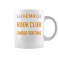 HEMA Book Club With Sword Fighting Graphic Print Coffee Mug HEMA Book Club With Sword Fighting Graphic Print Coffee Mug