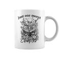 Just One More Chapter Vintage Floral Skeleton Reading Book Graphic Print Coffee Mug