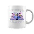 A New Chapter Begins Retired 2025 Floral Book Retirement Graphic Print Coffee Mug