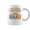 Pop Open A Good Book For School Librarian Popcorn Graphic Print Coffee Mug