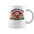 I Read Alotl Axolotl Retro Reading Books Lover Vintage Graphic Print Coffee Mug