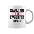 Reading Is My Favorite Sport Book Lover Quote Graphic Print Coffee Mug