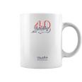 Retro 40th Birthday Guest List Guest Book 40th Birthday Graphic Print Coffee Mug