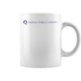 Retro Queens Public Library NY New York Book Lover Graphic Print Coffee Mug
