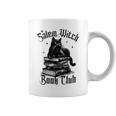 Salem Witch Book Club Bookish Retro Halloween Cat Graphic Print Coffee Mug