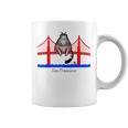 San Francisco Cat Golden Gate Bridge Book Lover Vintage Graphic Print Coffee Mug