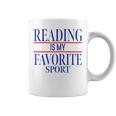 Simple Sarcastic Reading Is My Favorite Sport Book Lover Graphic Print Coffee Mug