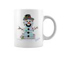 Snowman Book Stack Librarian Book Lover Christmas Graphic Print Coffee Mug