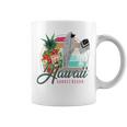 Sunset Beach Hawaii、サーフィンサーフボードレトロ、バックプリント 長袖tシャツ コーヒーマグ