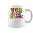 Wild About Reading Book Animal Teacher Children's Book Lover Graphic Print Coffee Mug Wild About Reading Book Animal Teacher Children's Book Lover Graphic Print Coffee Mug