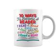 Women's Book Lover 10 Ways To Become a Reader Quote Graphic Print Coffee Mug