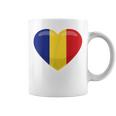 ルーマニアハートルーマニア国旗 コーヒーマグ