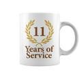 勤務11年 おもしろ11周年記念 ジュビリー コーヒーマグ