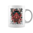 日本悪魔 般若 鬼 鬼 仮面 妖怪鬼 鬼 仮面 長袖tシャツ コーヒーマグ