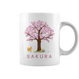 柴犬 和 桜 桜 花 木 春 コーヒーマグ