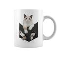 猫好き ラグドール 猫 ポケット入り コーヒーマグ