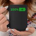 100バッテリー – 100バッテリー I おもしろい 高エネルギーパーセント コーヒーマグ 面白い贈り物