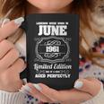 1961年6月生まれのレジェンドたち 60歳の誕生日 コーヒーマグ 面白い贈り物