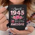 81歳 1945年4月 花柄 81歳 誕生日 男性 女性 コーヒーマグ 面白い贈り物