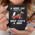 A Good Daytarts With Golf Carts And Beer 面白いゴルフ コーヒーマグ 面白い贈り物