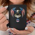 Abstract Unitedtates Of America Wild Eagle With Usa Flag コーヒーマグ 面白い贈り物