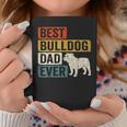 Best Bulldog Dad Ever レトロ ヴィンテージ ブルドッグデザイン コーヒーマグ 面白い贈り物