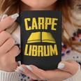 Carpe Librum Latin Language Lover Book Reading LIterary Graphic Print Coffee Mug Unique Gifts