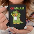 Catasaurus T-Rex Cat Kitten Dinosaur Feline Dino Dragon コーヒーマグ 面白い贈り物