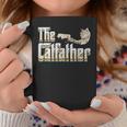 The Catfather 面白い猫 お父さん 父の日 ビンテージ 猫 父親 コーヒーマグ 面白い贈り物