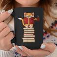 Cats And Reading Books Literature Graphic Print Coffee Mug Unique Gifts