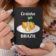 Coxinha 伝統的なブラジル料理 ブラジル国旗 コーヒーマグ 面白い贈り物