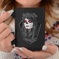 Dia De Los Muertos ハロウィン バラ メキシカンシュガースカル 女の子 コーヒーマグ 面白い贈り物