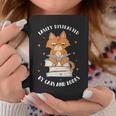 Easily Distracted By Cats And Books Shirts Book Lover Graphic Print Coffee Mug Unique Gifts